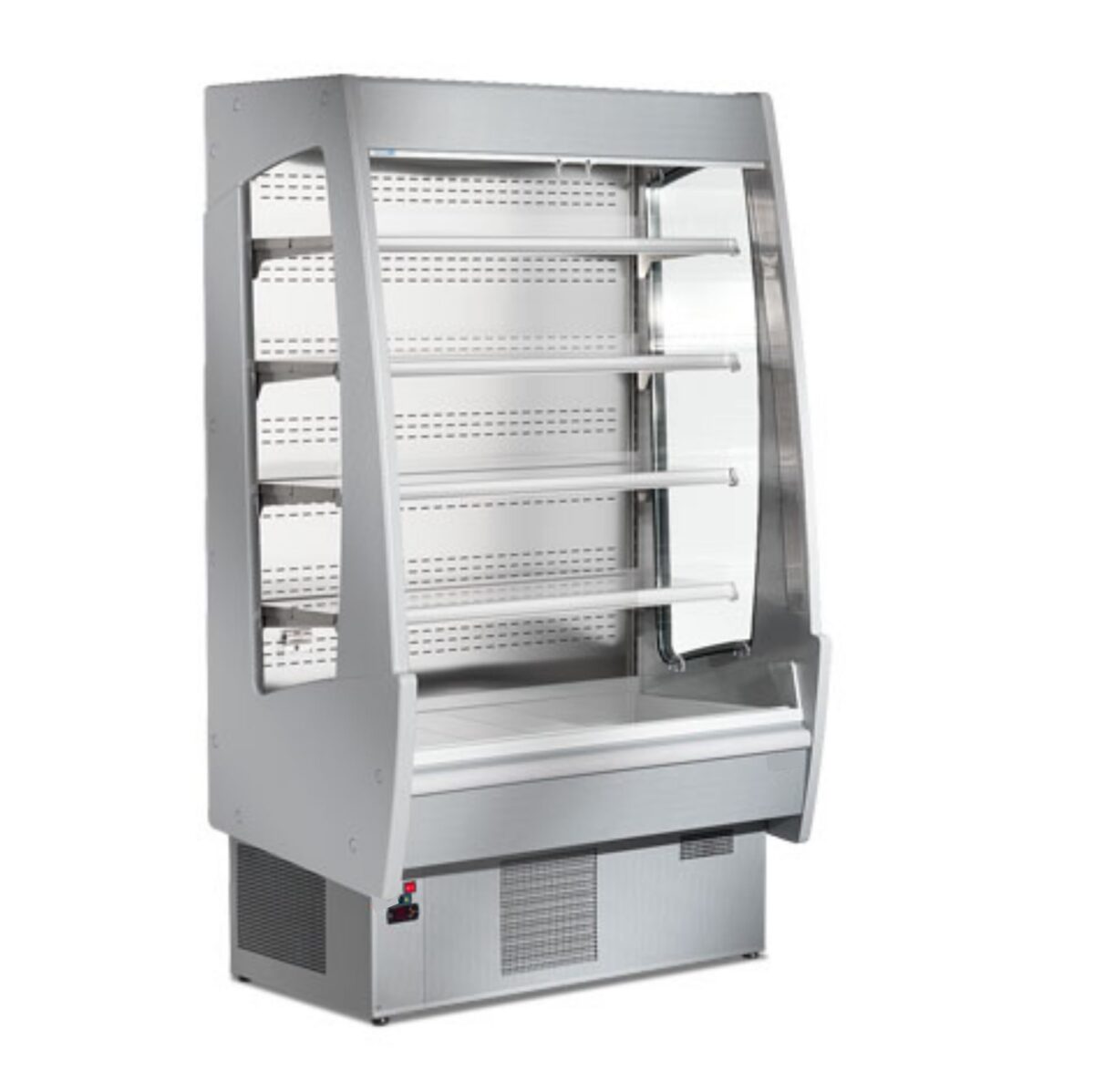 Espositore murale - Versione con spalle illuminate a LED - Con ripiano inclinabile - Lunghezza 800 mm - immagine 5