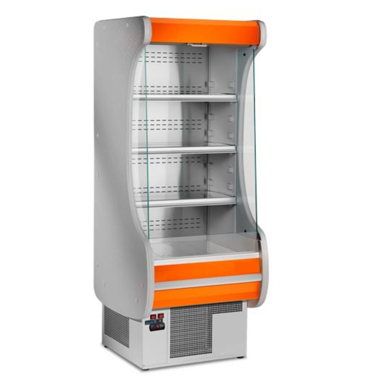 Espositore murale - Con ripiano inclinabile e porte scorrevoli - Lunghezza 1100 mm - immagine 2