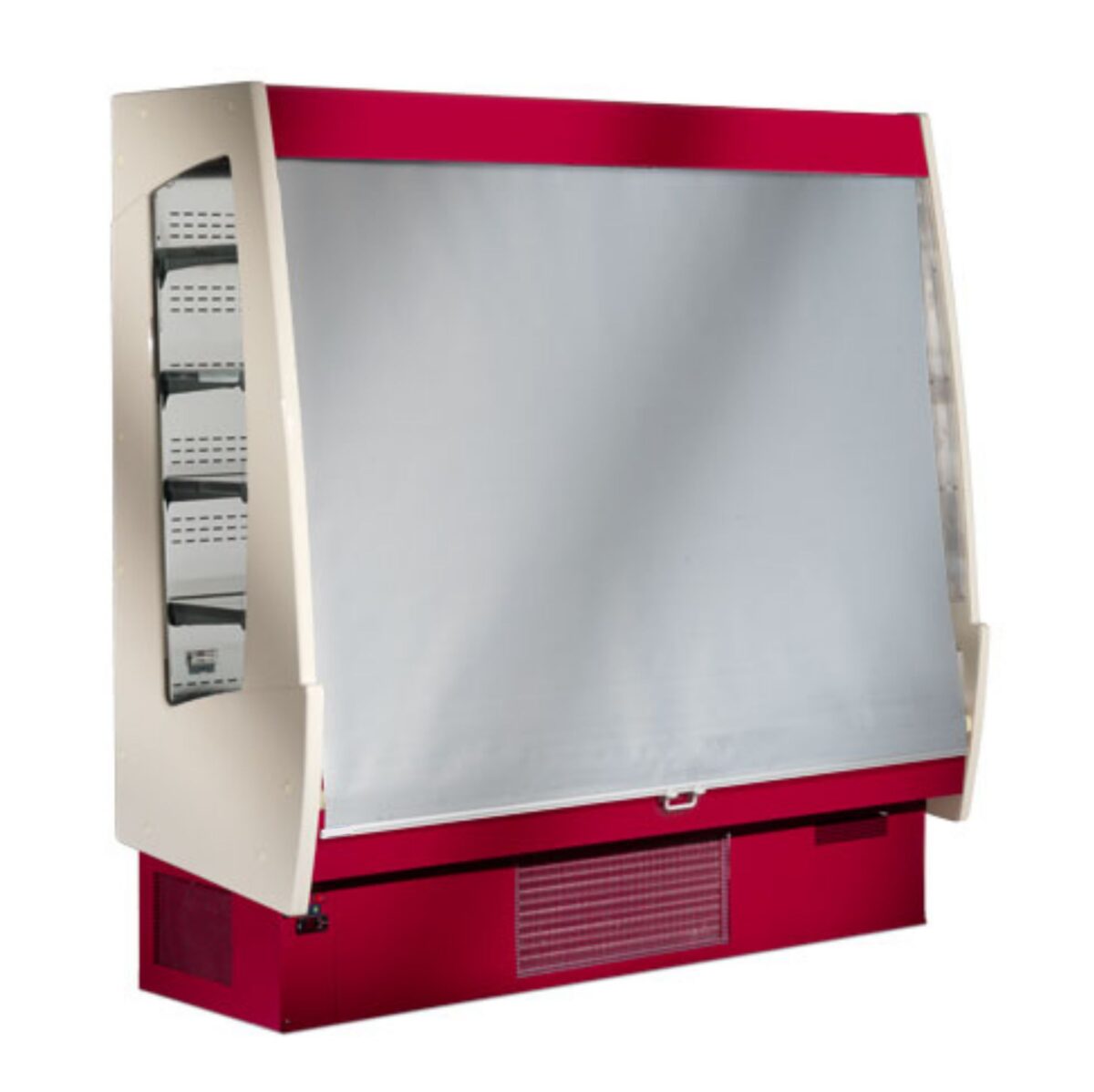 Espositore murale - Versione con spalle illuminate a LED - Con ripiano inclinabile - Lunghezza 800 mm - immagine 7