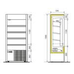 Espositore murale - Con ripiano inclinabile - Lunghezza 1100 mm - immagine 9