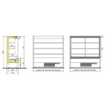 Espositore murale - Versione con ripiano inclinabile - Lunghezza 1100 mm - immagine 5