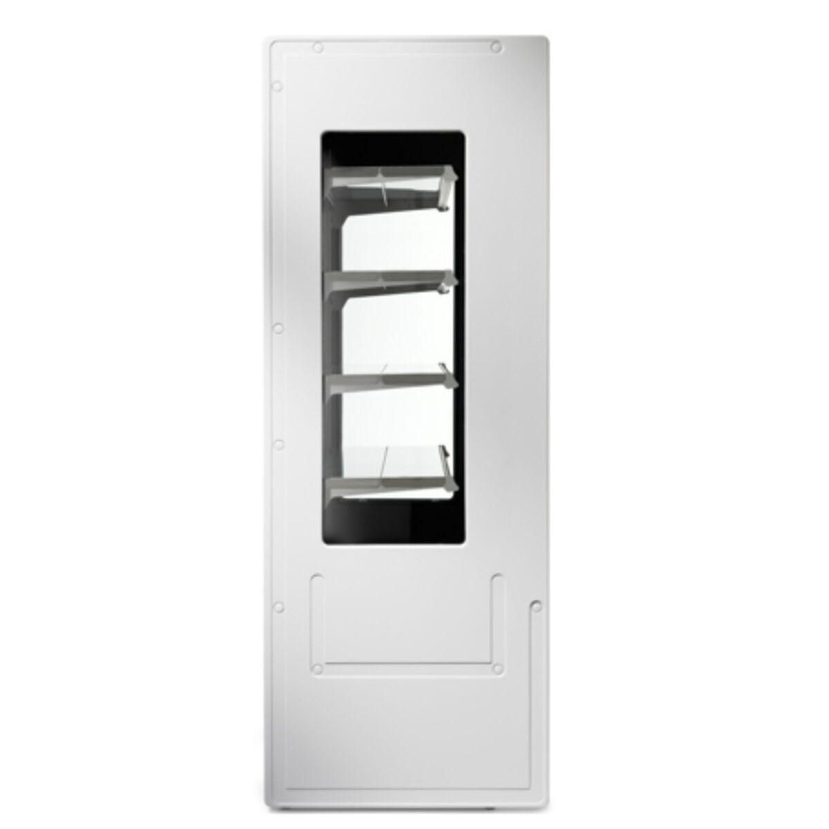 Espositore murale - Versione senza porte con ripiano inclinabile - Lunghezza 1100 mm - immagine 2