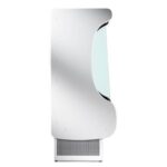 Espositore murale - Con ripiano inclinabile e porte scorrevoli - Lunghezza 800 mm - immagine 3
