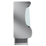 Espositore murale - Con ripiano inclinabile e porte scorrevoli - Lunghezza 1100 mm - immagine 4