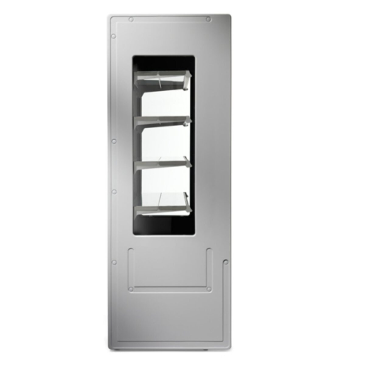 Espositore murale - Versione senza porte con ripiano inclinabile - Lunghezza 1100 mm - immagine 3