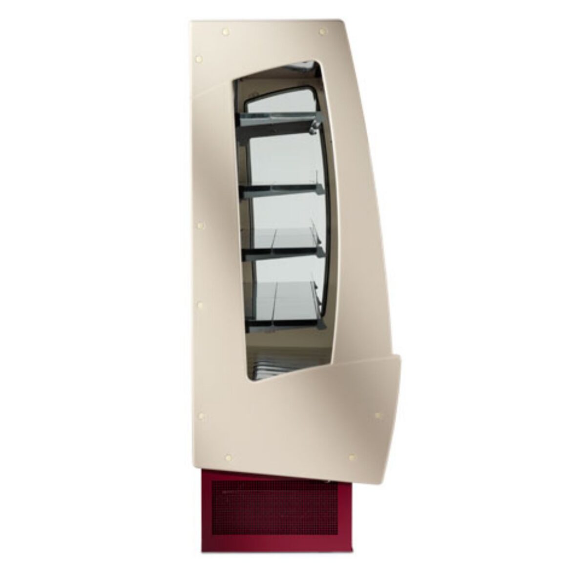 Espositore murale - Versione con spalle illuminate a LED - Con ripiano inclinabile - Lunghezza 800 mm - immagine 4
