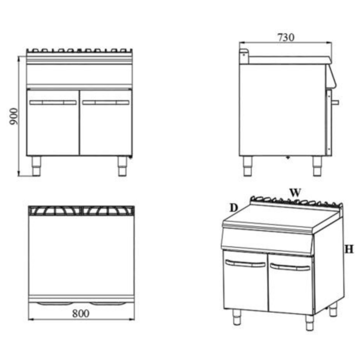 Elemento neutro 800x700x900mm - immagine 2