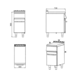 Elemento neutro 400x700x900mm - immagine 2