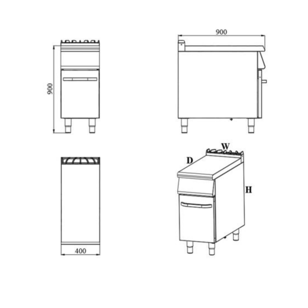 Elemento neutro 400x900x900mm - immagine 2