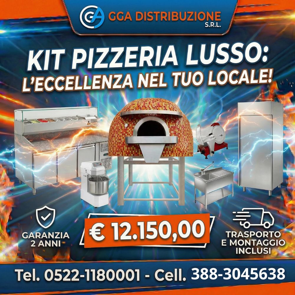 4 fuochi con forno (2) KIT PIZZERIA LUSSO FORNO MOSAICO TEL : 0522-1180001 CELL : 388-3045638 - immagine 1