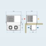 Motore Monoblocco a Soffitto Monofase per Cella TN (-5°C / +10°C) - Volume 21,5 m³ - immagine 2