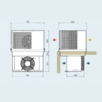 Motore Monoblocco a Soffitto Trifase per Cella TN (-5°C / +10°C) - Volume 30,4 m³ - immagine 2