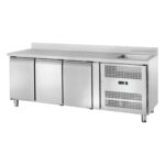 Banco refrigerato ventilato GN1/1 con lavello Temperatura -2 ÷ +8°C mm 2020x700x960h