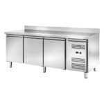 Banco refrigerato ventilato pasticceria con alzatina Temperatura -2 ÷ +8°C mm 2020x800x950h