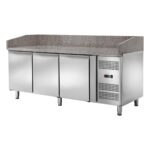 Banco pizza refrigerato ventilato Temperatura -2 ÷ +8°C mm 2020x800x1050h