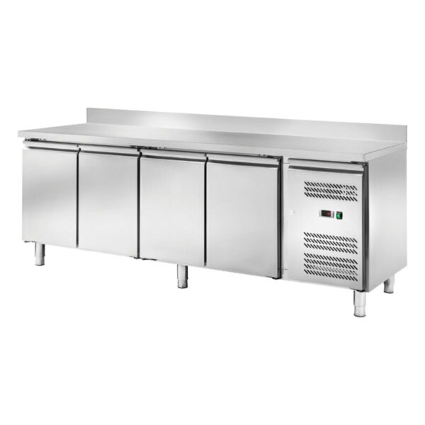 Banco refrigerato ventilato GN1/1 con alzatina Temperatura -2 ÷ +8°C mm 2230x700x950h