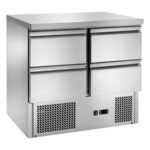 Saladette refrigerata statica con cassetti Temperatura +2 ÷ +8°C mm 900x700x850h