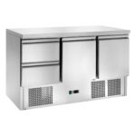 Saladette refrigerata statica con cassetti Temperatura +2 ÷ +8°C mm 1365x700x850h