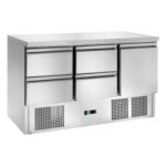 Saladette refrigerata statica con cassetti Temperatura +2 ÷ +8°C mm 1365x700x850h