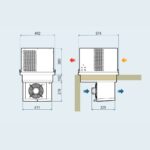 Motore Monoblocco a Soffitto Monofase per Cella TN (-5°C / +10°C) - Volume 13,2 m³ - immagine 2