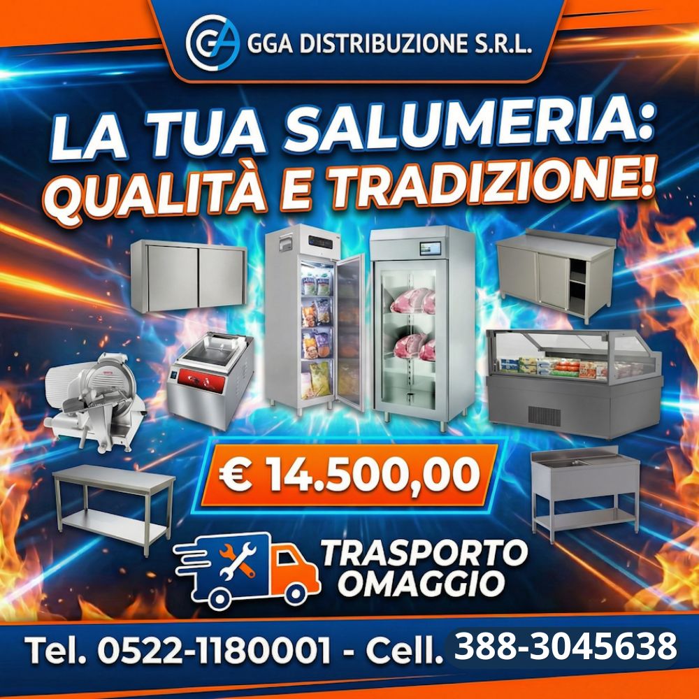 4 fuochi con forno (15) Kit Apertura Salumeria - immagine 1