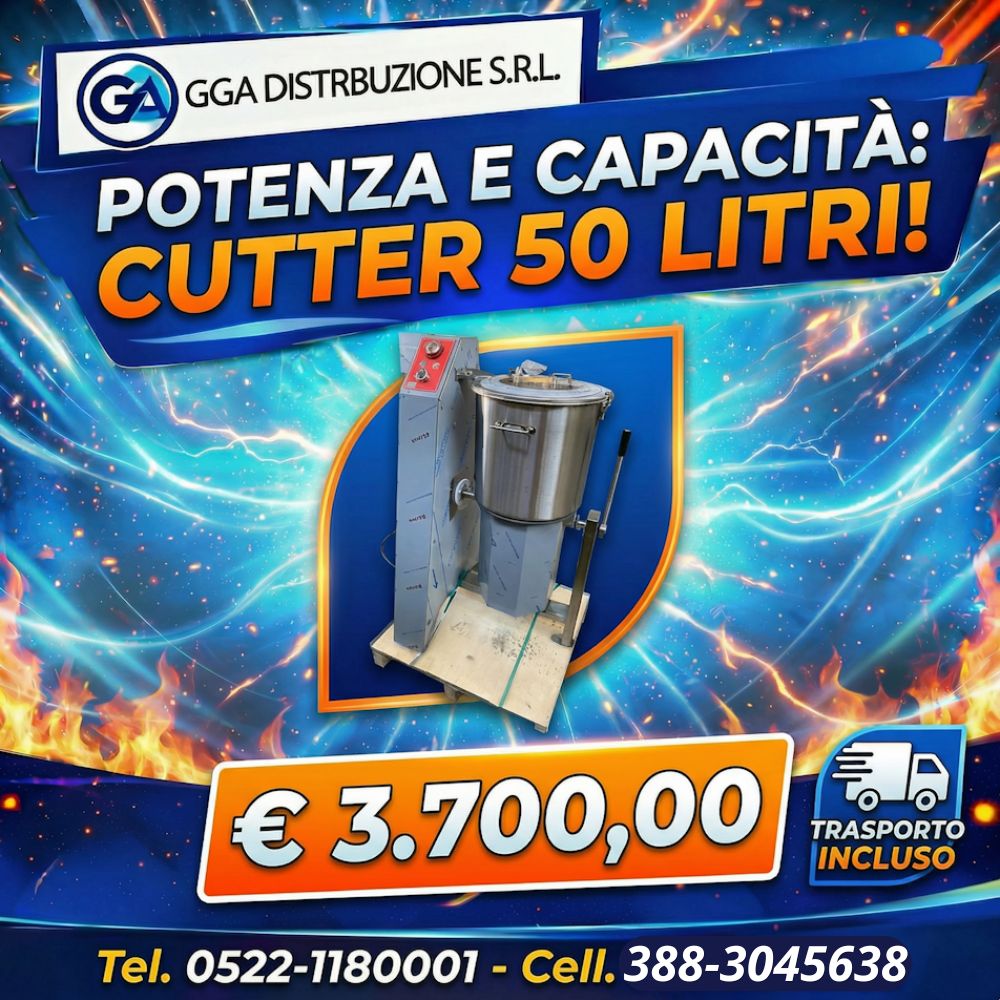 4 fuochi con forno (22) Cutter 50 Litri - immagine 1
