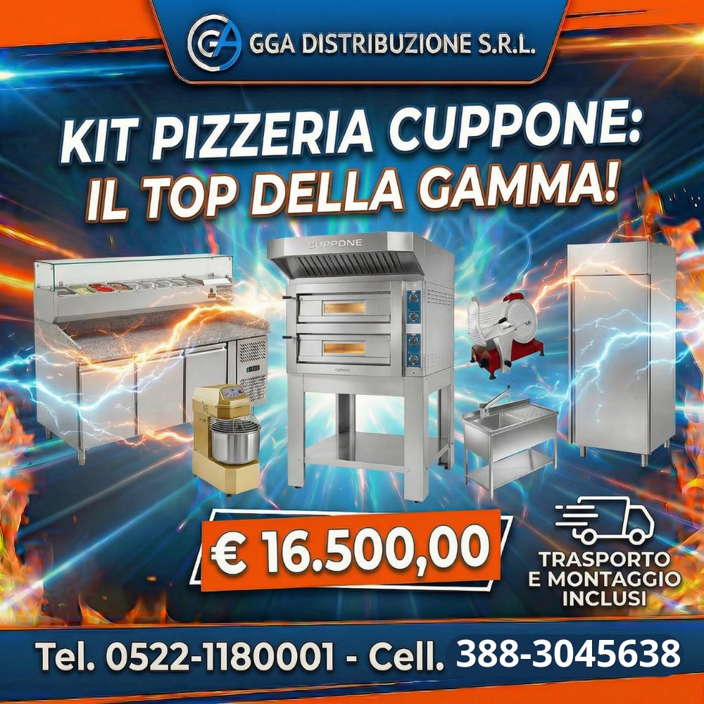 4 fuochi con forno (5) Kit Pizzeria Forno Cuppone - immagine 1