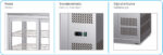 Frigo sopra banco 3 lati vetro +3 °C / +8 °C - immagine 2
