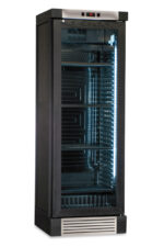 Frigo vini statico con ventola on/off rivestito in frassino nero +4 °C / +18 °C