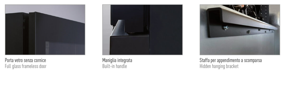Frigo bevande pensile ventilato. Sub zero -2 °C / +10 °C - immagine 2