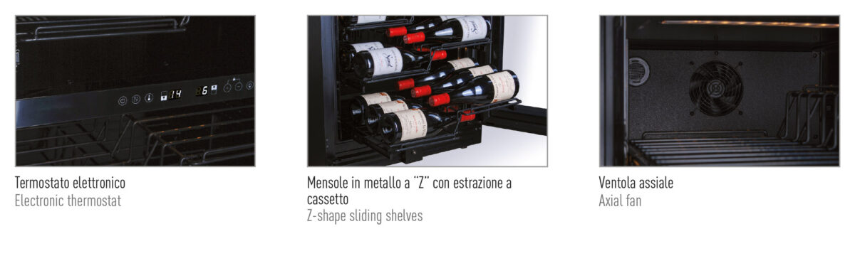 Frigo vini ventilato +2 °C / +20 °C - immagine 2