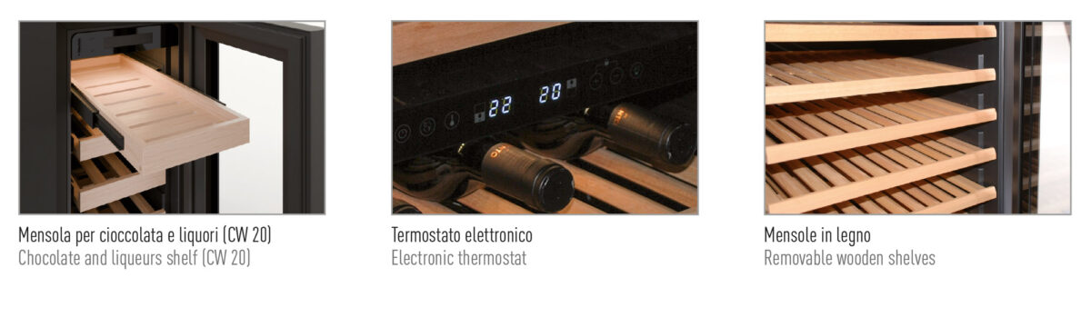 Frigo vini ventilato +2 °C / +20 °C - immagine 2