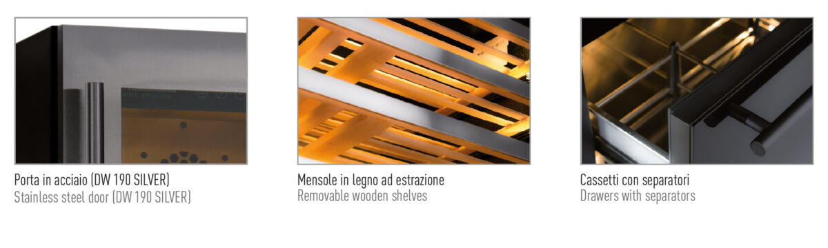 Frigo vini ventilato 0 °C / +20 °C - immagine 2