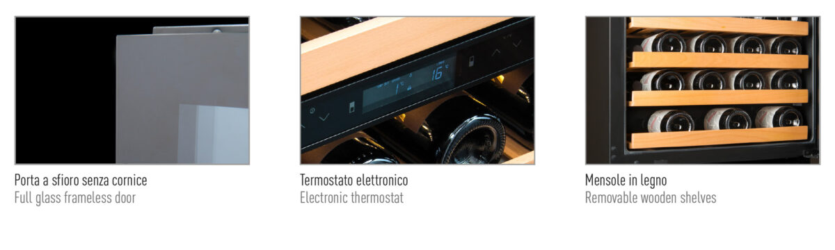 Frigo vini ventilato +2 °C / +20 °C - immagine 2