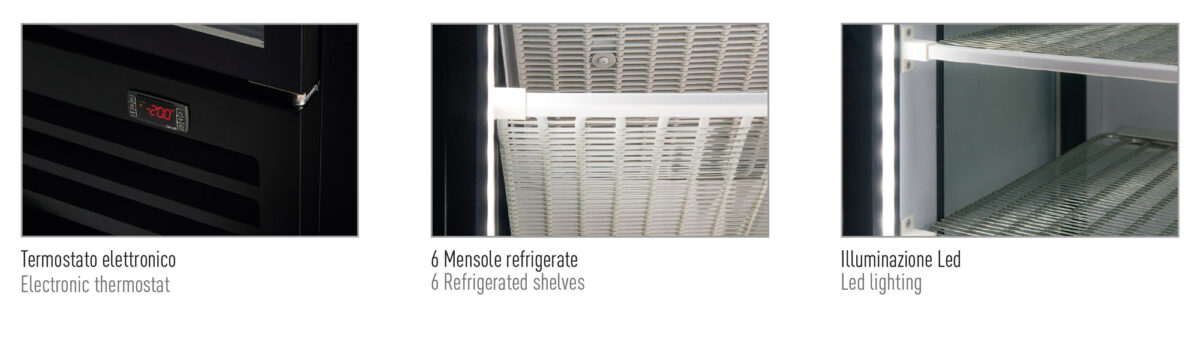 Freezer verticale statico con agitatore -23 °C / -18 °C - immagine 2