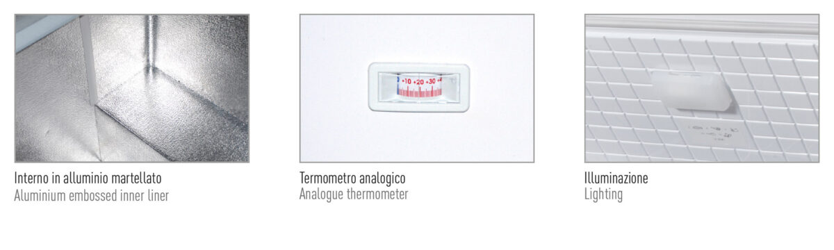 Congelatore statico a pozzo porta cieca battente -24 °C / -18 °C - immagine 2