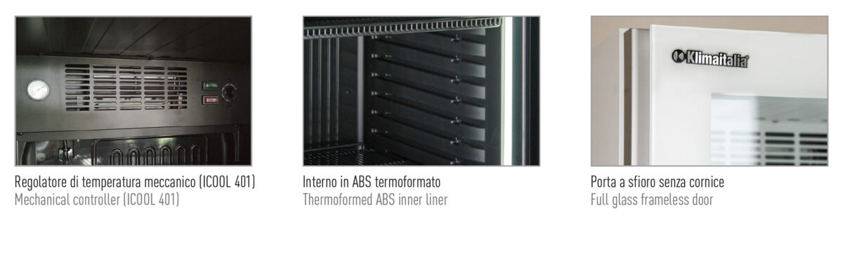 Frigo vetrina bibite statica con agitatore. -2 °C / +10 °C - immagine 2