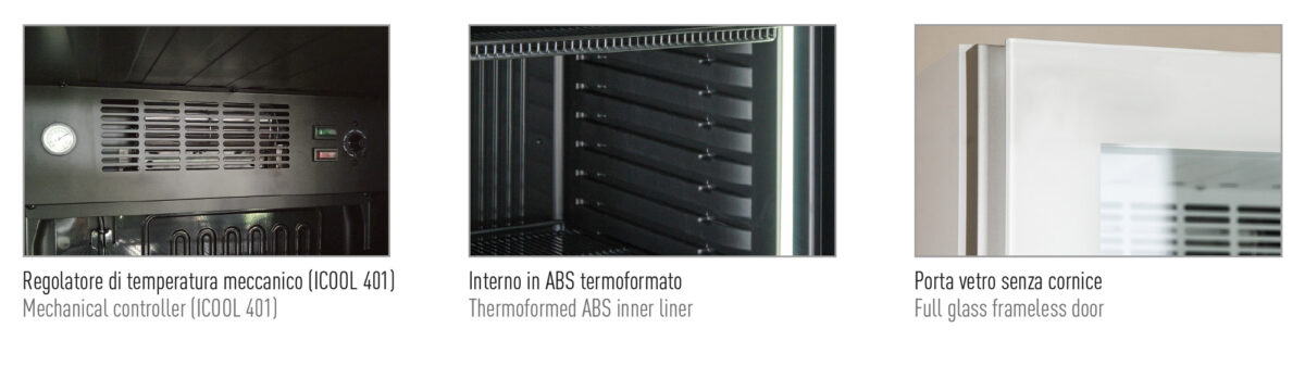 Frigo vetrina bibite statica con agitatore. Sub Zero -2 °C / +10 °C - immagine 2