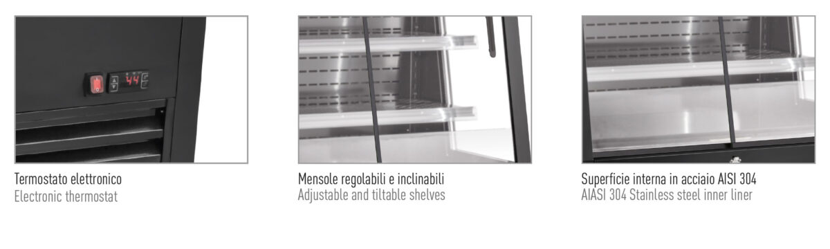 Vetrina refrigerata ventilata +2 °C / +10 °C - immagine 2