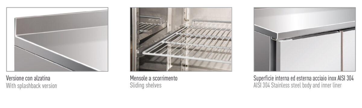 Tavolo refrigerato pasticceria ventilato con alzatina +2 °C / +8 °C - immagine 2