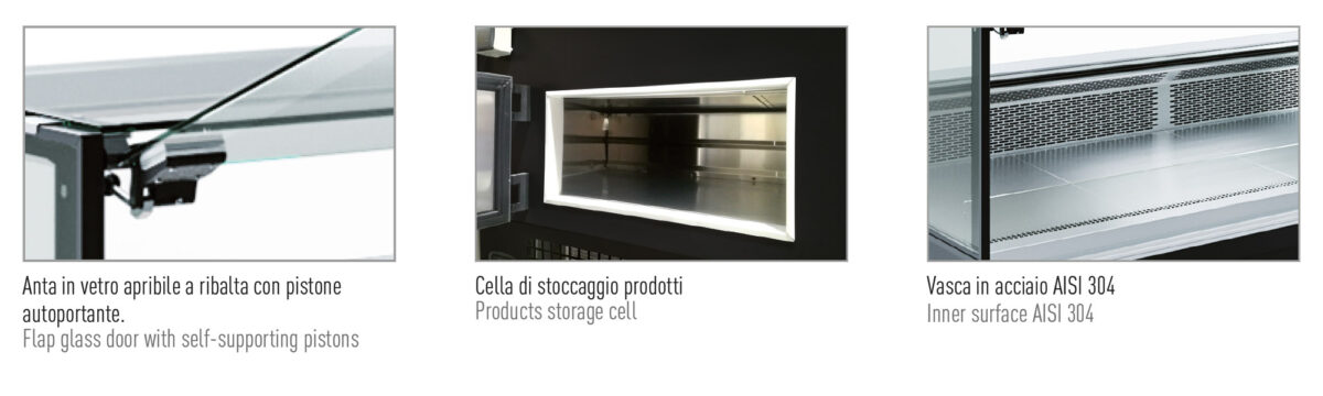 Banco macelleria e salumeria ventilato 0 °C / +10 °C - immagine 2