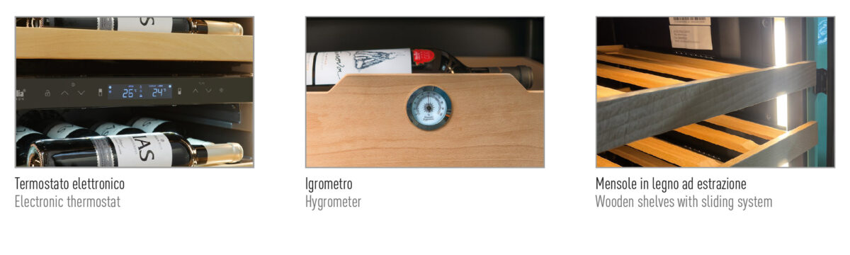 Frigo vini ventilato +2 °C / +20 °C - immagine 2