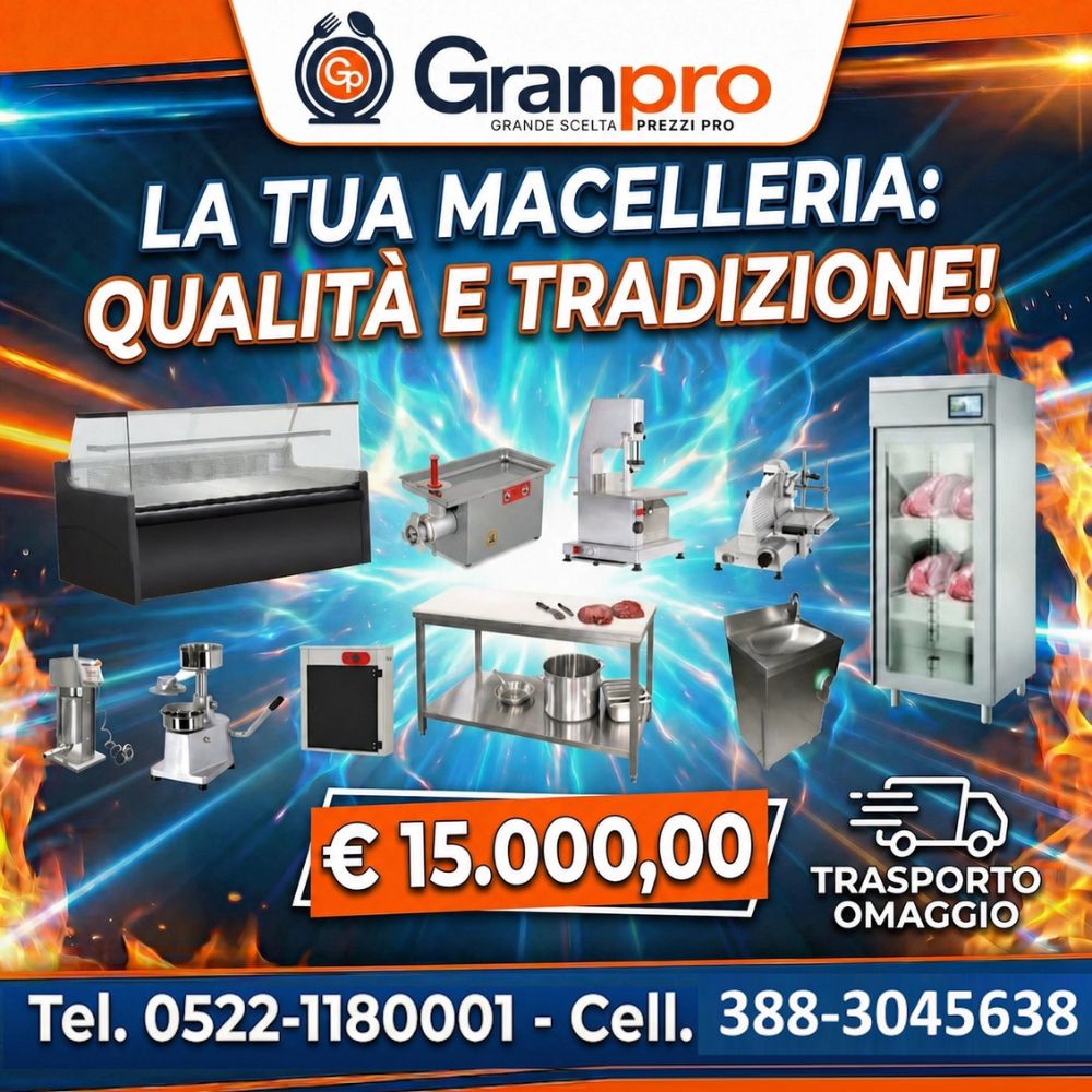 4 fuochi con forno (25) Kit Apertura Macelleria - immagine 1