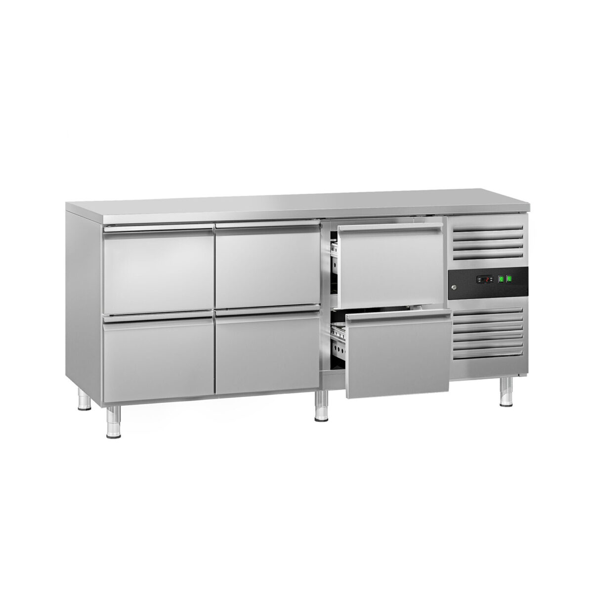 Tavolo refrigerato - 1795x700mm - Ventilata - 417 L - con 6 cassetti - immagine 1