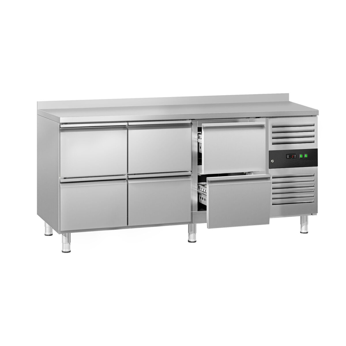3 cassetti alzatina Tavolo refrigerato ECO - 1795x700mm - Ventilata - 417 L - con 6 cassetti - Alzatina - immagine 1