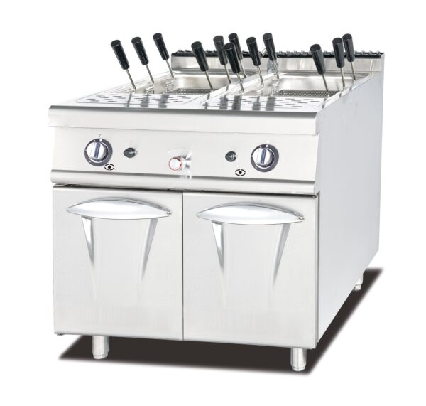 Cuocipasta doppia vasca 24+24 Lt Lunghezza 800 -Serie 700