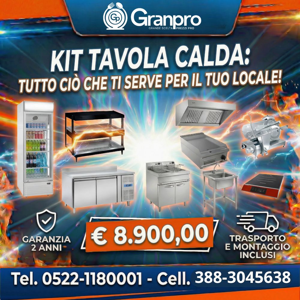 4 fuochi con forno (14) Kit Apertura Tavola Calda - immagine 1