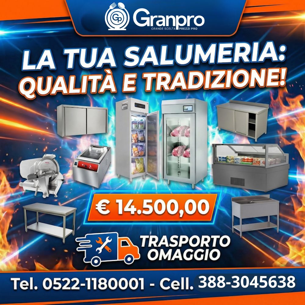 4 fuochi con forno (15) Kit Apertura Salumeria - immagine 1