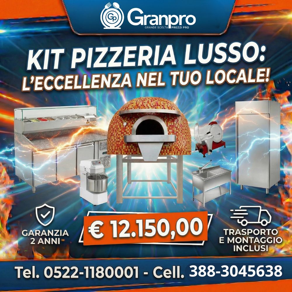 4 fuochi con forno (2) KIT PIZZERIA LUSSO FORNO MOSAICO TEL : 0522-1180001 CELL : 388-3045638 - immagine 1