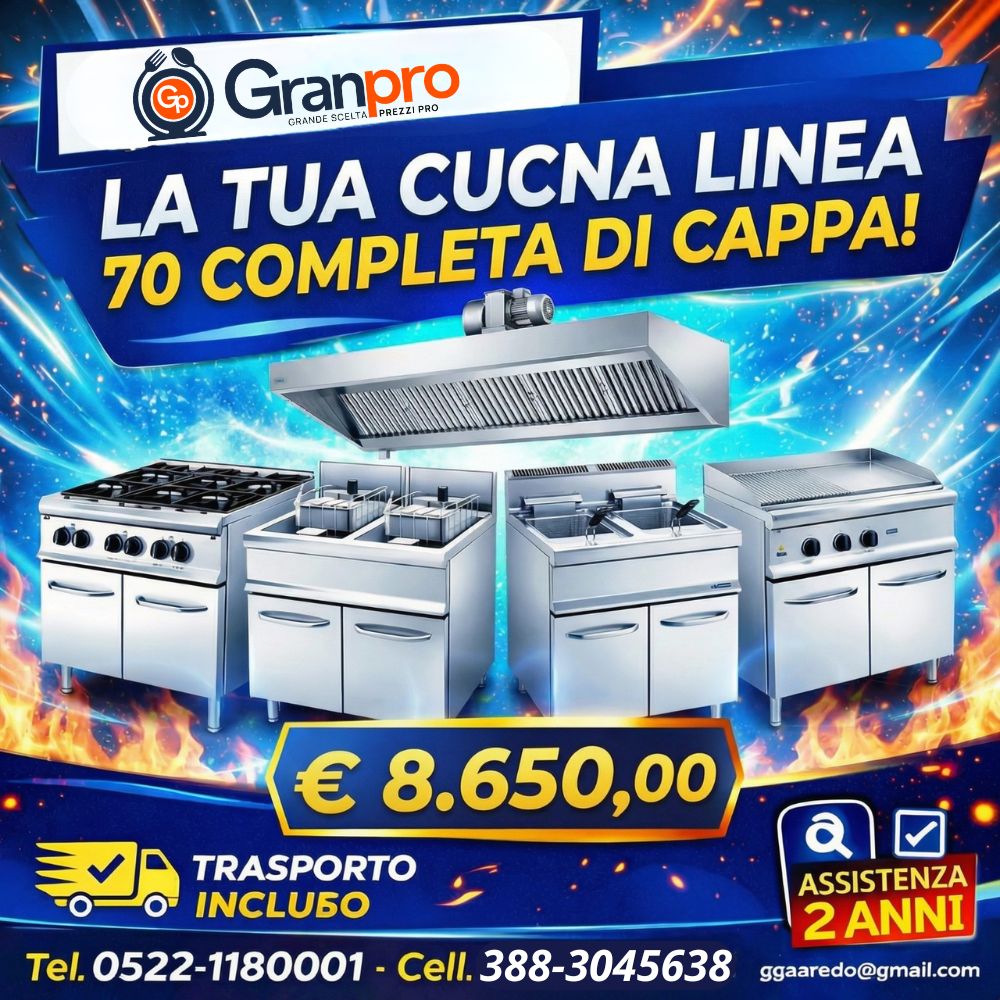 4 fuochi con forno (3) KIT CUCINA COMPLETA LINEA 70 CAPPA INCLUSA TEL : 0522-1180001 CELL : 388-3045638 - immagine 1
